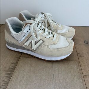J Crew New Balance Classic 574 Sneaker Taupe and Gray Size 6